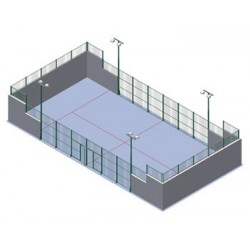 Paks pistas de padel para muro de obra